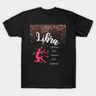 Libra Zodiac Sign Astrology Tshirt T-Shirt